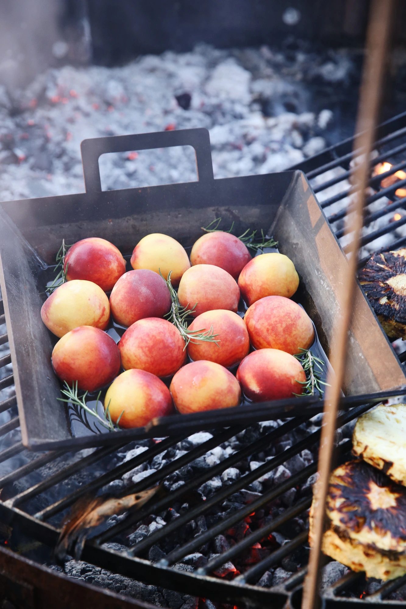 Ember-Roasted Peaches